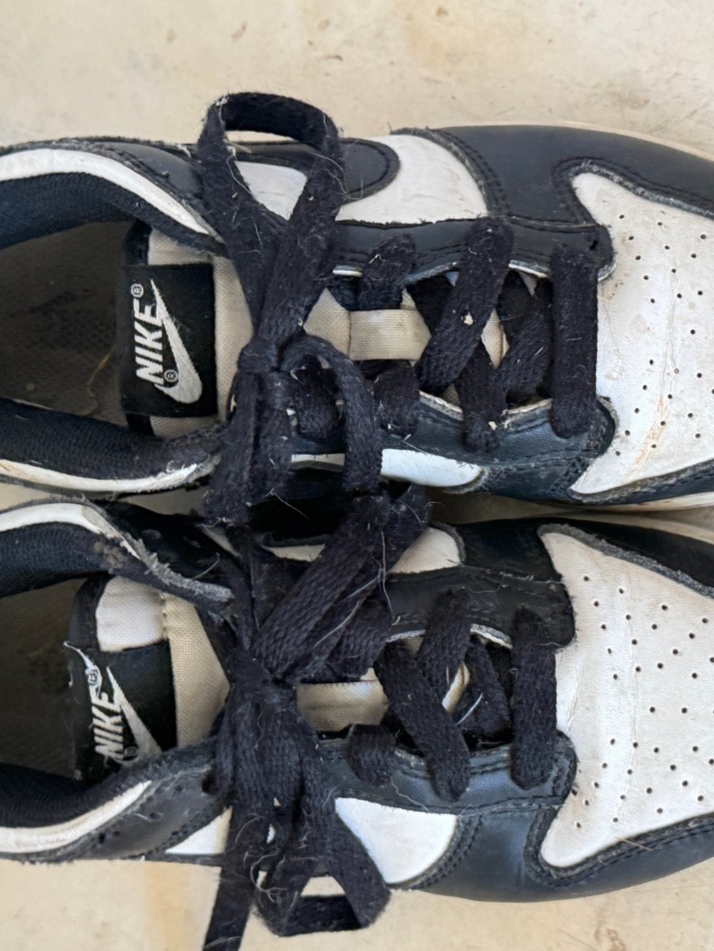 Nike Kids Black and White Retro Low-Top Sneakers DUNKS PANDA